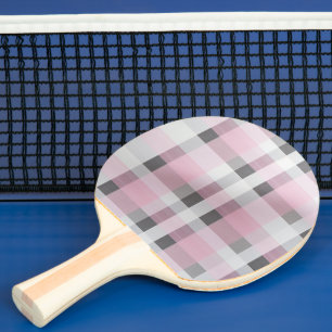 Hübsch in rosa Kariertes Muster - Trendy Tartan Tischtennis Schläger