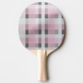 Hübsch in rosa Kariertes Muster - Trendy Tartan Tischtennis Schläger (Vorderseite)