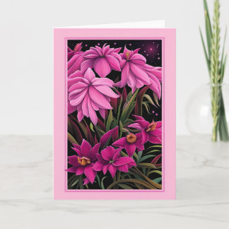 Hübsch in rosa karte