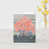 Hübsch in Rosa, Klein, 4 Zoll x 5,6 Zoll Karte (Gelbe Blume)