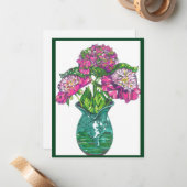 Hübsch in rosa mitteilungskarte (Vorderseite/Rückseite Beispiel)