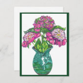 Hübsch in rosa mitteilungskarte (Vorne/Hinten)