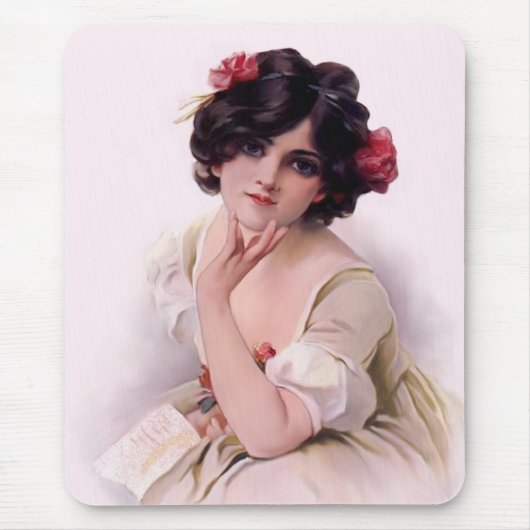 Hübsch in rosa mousepad (Vorne)