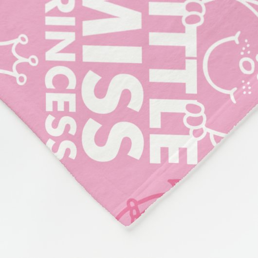 Hübsch in rosa Muster | Monogramm Fleecedecke (Ecke)