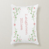 Hübsch in Rosa Namenskissen Dekokissen (Vorderseite(Vertikal))