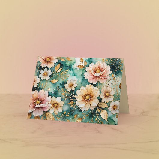 Hübsch in rosa Notizkarte Dankeskarte