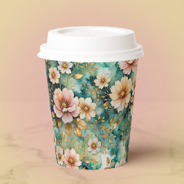 Hübsch in rosa pappbecher