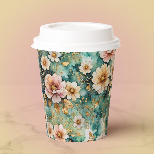 Hübsch in rosa pappbecher