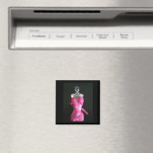 Hübsch in rosa Parfümflasche Magnet (In Situ (Geschirrspüler))