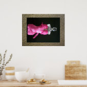 Hübsch in rosa Parfümflasche Poster (Küche)