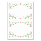Hübsch in rosa Platzkarten für abklappbare Tabelle Tischnummer (Vorderseite)