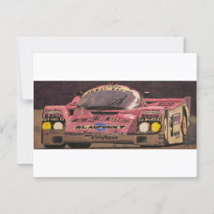 Hübsch in rosa postkarte