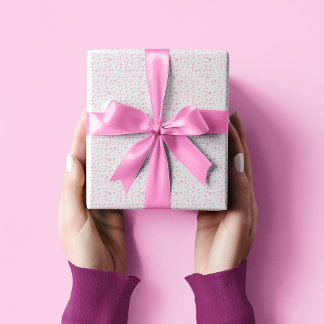 Hübsch in rosa Random-Sized Pink-Polka-Dosen Geschenkpapier