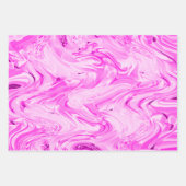 Hübsch in rosa, rosafarbenes Rosa Geschenkpapier Set (Vorderseite)