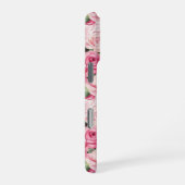 Hübsch in Rosa Roses Blumennagel Polnisch iPhone Hülle (Rechte Seite)