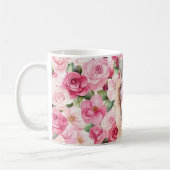 Hübsch in Rosa Roses Blumennagel Polnisch Kaffeetasse (Links)