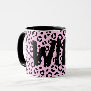 Hübsch in rosa Tierfarbe (Personalisiert) Tasse