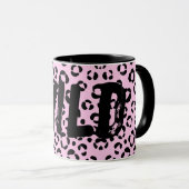 Hübsch in rosa Tierfarbe (Personalisiert) Tasse (VorderseiteRechts)