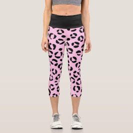 Hübsch in rosa Tierschrift Capri Leggings