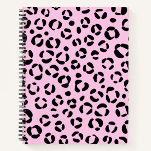 Hübsch in rosa Tierschrift Notizblock