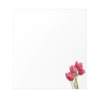 Hübsch in rosa Tulips Notizblock