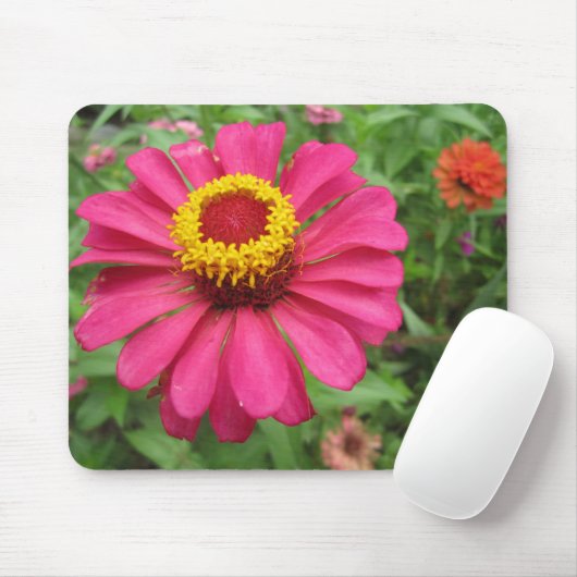 Hübsch in Rosa und Gelb Mousepad (Mit Mouse)