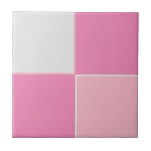 Hübsch in rosa und grauen Quadraten Fliese
