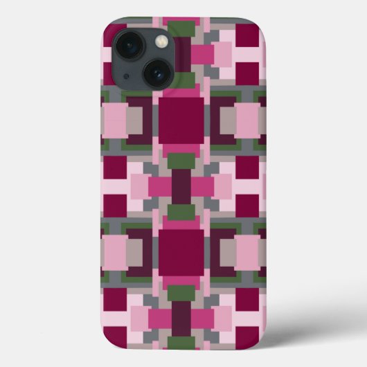 Hübsch in rosa und grün Case-Mate iPhone hülle (Rückseite)