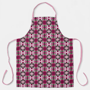 Hübsch in Rosa und Grün Farbbblock Schürze