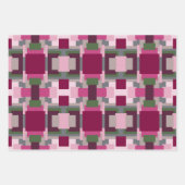 Hübsch in rosa und grün geschenkpapier set (Vorderseite)