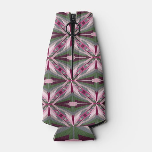 Hübsch in rosa und grün gestrichenen Farbblöcken Flaschenkühler (Rückseite)