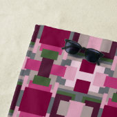 Hübsch in rosa und grün strandtuch (Beispiel)