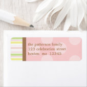 Hübsch in rosa und grüne Streifen + Punkte (Insitu)