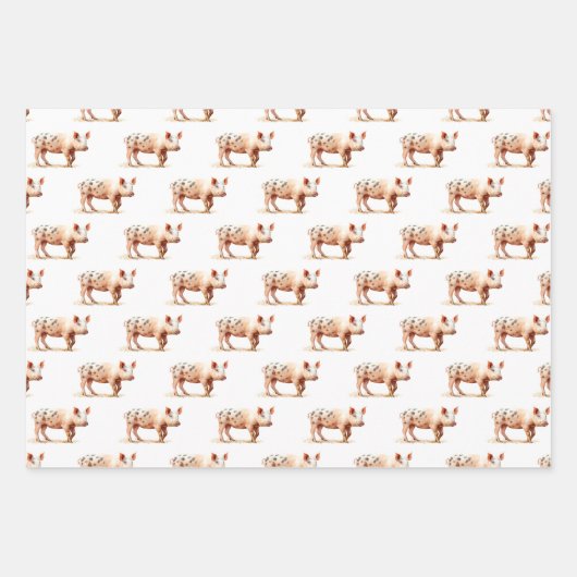 Hübsch in rosa Wrapping Paper Flat Sheet Set 3 Geschenkpapier Set (Vorderseite 2)