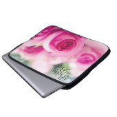 Hübsch in Rosen Laptopschutzhülle (Vorne Knopf)