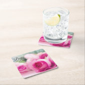 Hübsch in Rosen Rechteckiger Pappuntersetzer (Vor Ort)