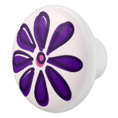 Hübsch Indigo Blume Doodle Keramikknauf (Rechts)