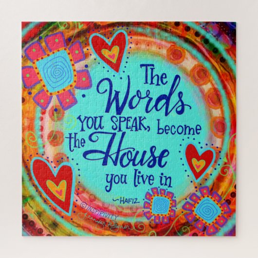 Hübsch inspirierend Worte, die du sprichst, Inspir Puzzle (Vertikal)