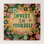 Hübsch investieren Sie in Ihren Spaß Gelbe Blüte Puzzle (Vertikal)