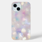 Hübsch Iridescent Soft Bokeh w/Initial Case-Mate iPhone Hülle (Rückseite)