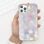 Hübsch Iridescent Soft Bokeh w/Initial Case-Mate iPhone Hülle<br><div class="desc">Dieses unterhaltsame Handy bietet einen farbenfrohen, bemalten Hintergrund in den Tönen Magenta, Orange, Gelb und Grün mit Ihrem Namen in einem modernen Serif-Schriftart. Das ist der perfekte Fall für jeden, der ein modernes Design will, das sich herausstellt. Fügen Sie Ihren Namen hinzu, um dieses Design anzupassen. Es ist auch ein...</div>