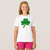 Hübsch Irish Lass Kleeblatt T - Shirt (Vorne ganz)