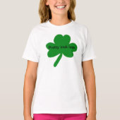 Hübsch Irish Lass Kleeblatt T - Shirt (Vorderseite)