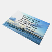 HÜBSCH JOHN 3:16 OCEAN FOTO DESIGN FUßMATTE (Schrägansicht)
