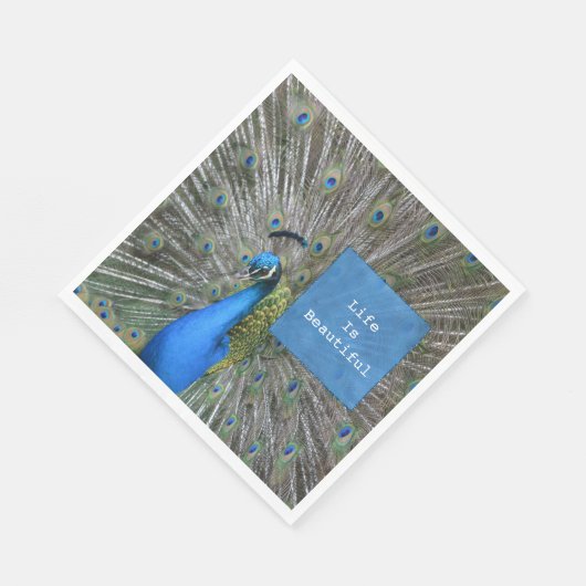 Hübsch Kauai Peacock Serviette (Ecke)