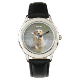Hübsch Kid's Personalisierter Labrador Armbanduhr