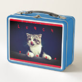 Hübsch Kitten Metal Lunch Box (Vorderseite)