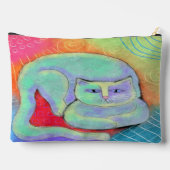 Hübsch Kitty Abstrakt Art Zubehörtasche (Rückseite)