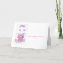Hübsch Kitty Birthday Card