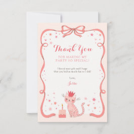 Hübsch Kitty Birthday Dankeskarte